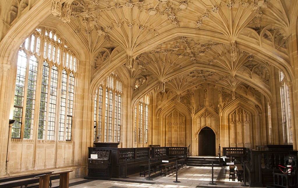 La enfermería de Hogwarts en el Divinity College de Oxford